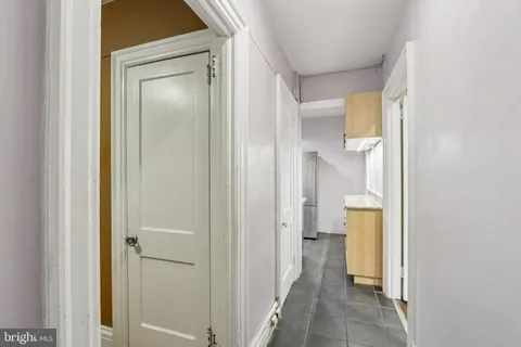 a view of a bathroom from a bathroom