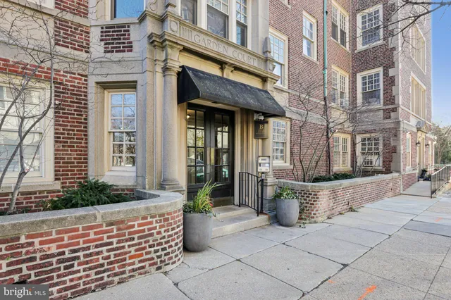 a front view of a building