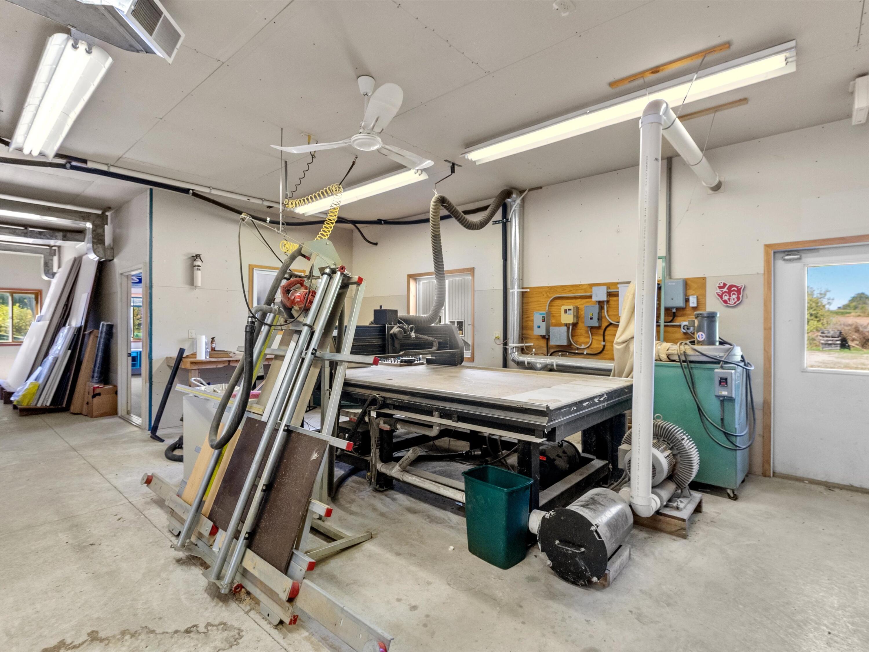 12024 Point Creek Road Meeme, WI 53063 - Photo 37 of 61 CNC Router Table in Shop