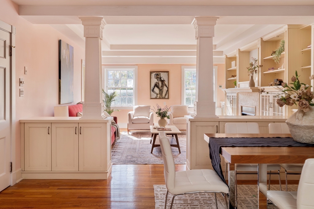 169 Commonwealth Avenue, Unit 5 Boston, MA 02116 - Photo 6 of 31 a living room with furniture and wooden floor