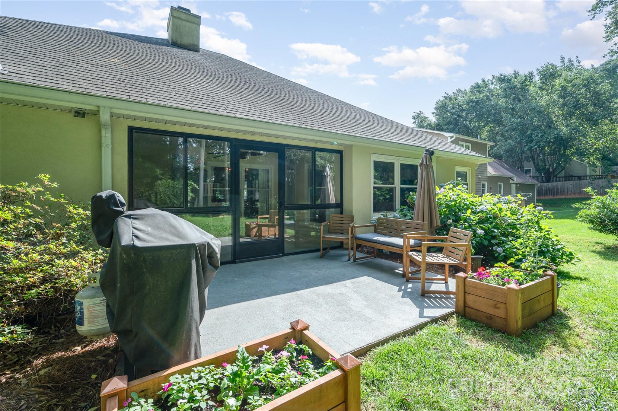 105 Banksridge Road Fort Mill, SC 29715 - Photo 21 of 30 a view of a couches in patio of back yard