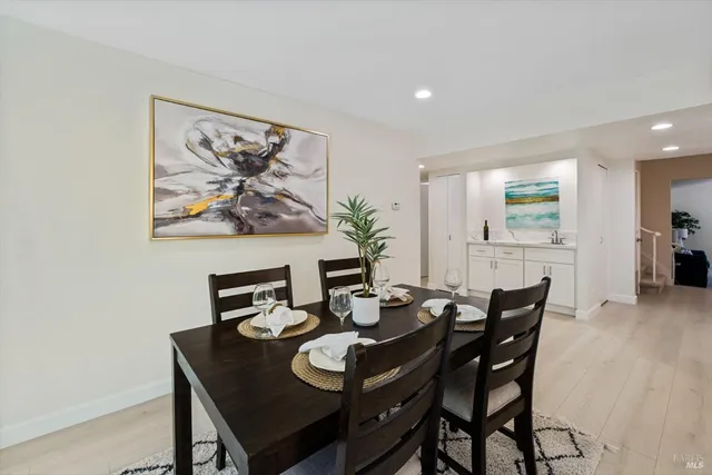 a bedroom with a bed and a cabinets