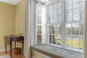 a living room filled with furniture and a window