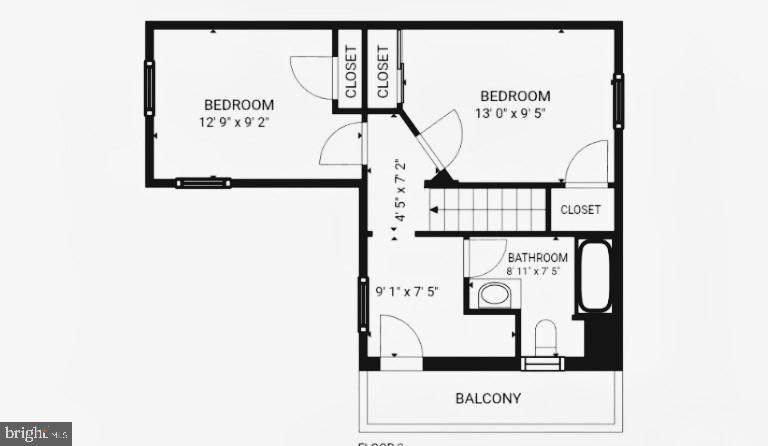 7 North Wisner Street Frederick, MD 21701 - Photo 36 of 38 Upper level floor plan