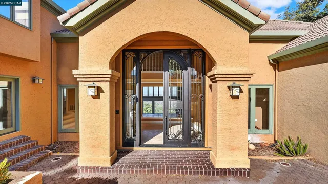 a view of front door of house