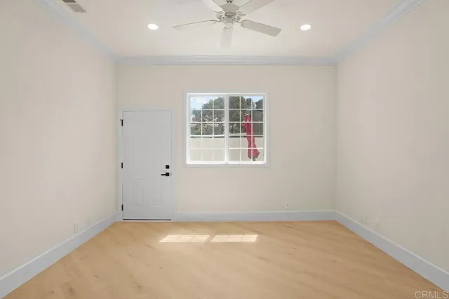an aerial view of a houses with outdoor space