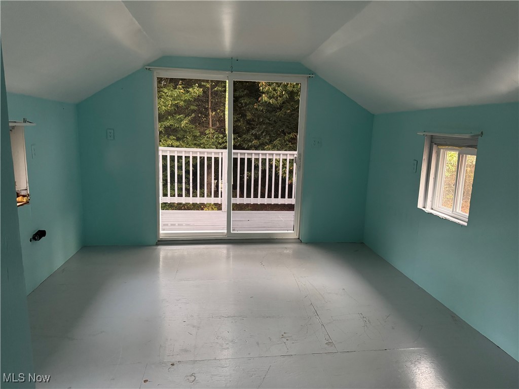 2360 Scio Road Carrollton, OH 44615 - Photo 7 of 22 Bonus room featuring vaulted ceiling