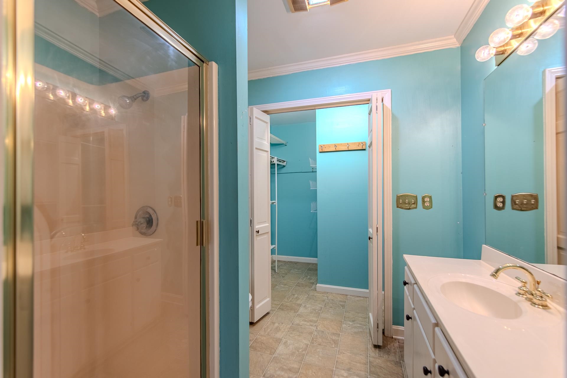 312 Smith Street Michie, TN 38357 - Photo 27 of 40 a bathroom with a sink a toilet and shower