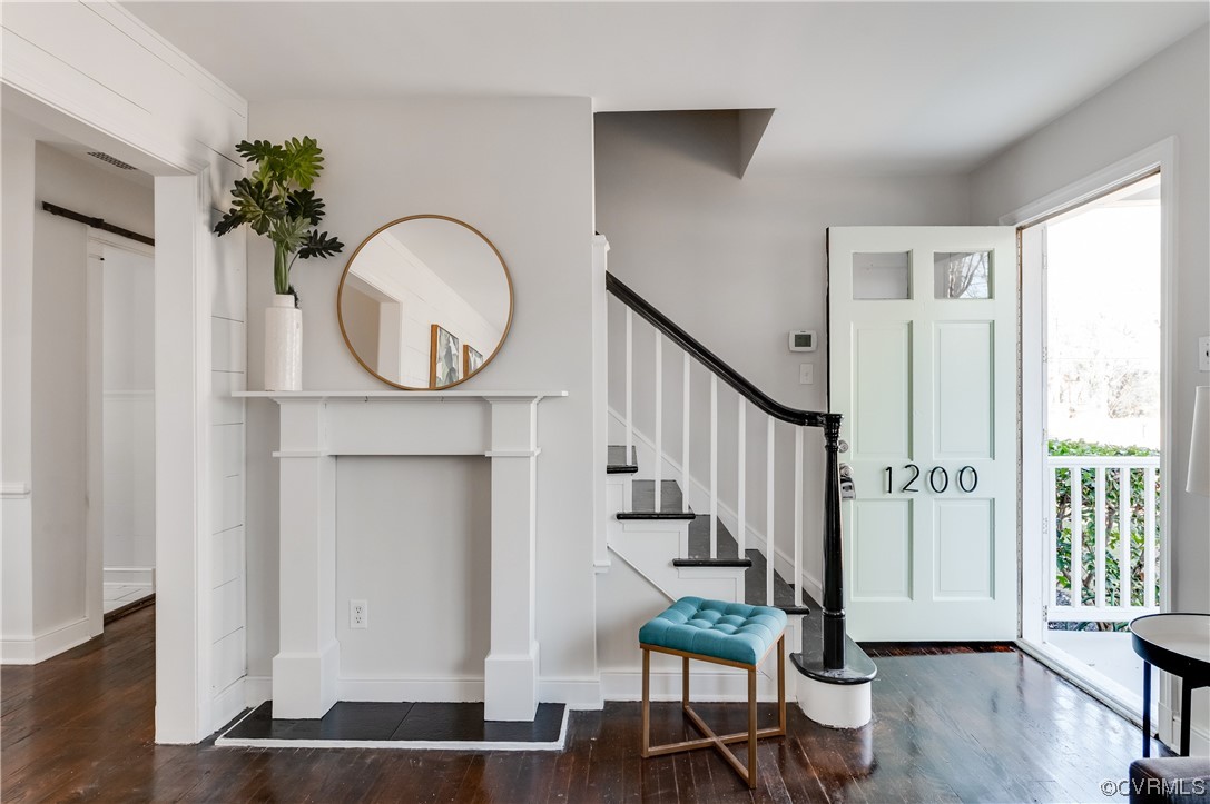 1200 Boroughbridge Road Richmond, VA 23225 - Photo 5 of 43 a view of entryway with wooden floor and front door