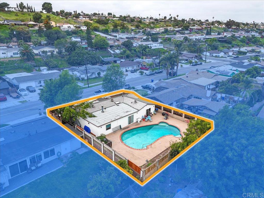 735 Osage Street Spring Valley, CA 91977 - Photo 5 of 25 an aerial view of a pool table and chairs