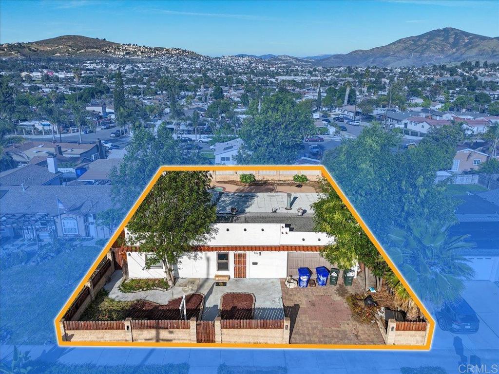 735 Osage Street Spring Valley, CA 91977 - Photo 8 of 25 an aerial view of a house with a swimming pool