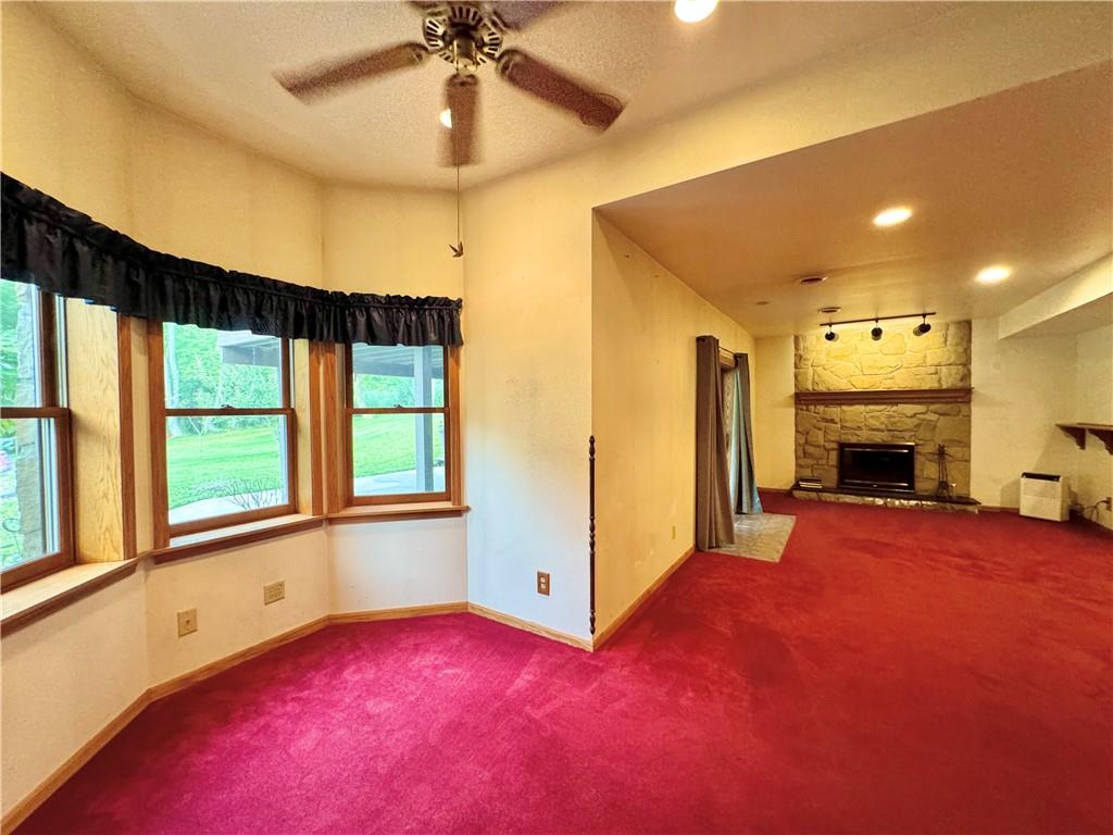 796 Hoover Road New Castle, PA 16101 - Photo 36 of 43 an empty room with windows and fireplace