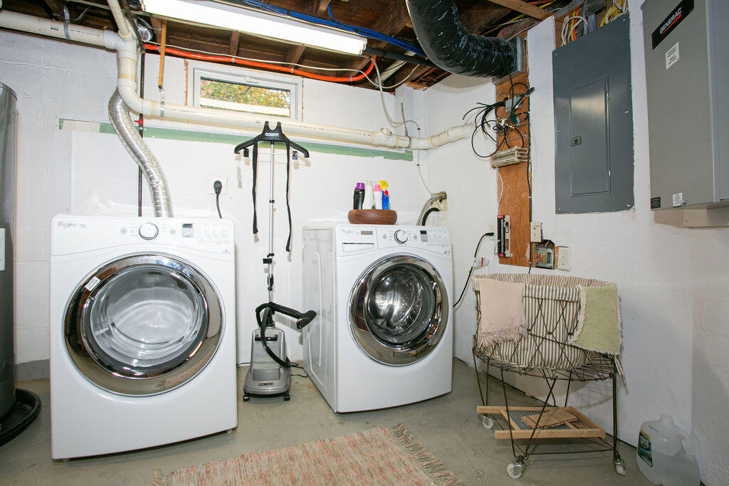 5 Scraggy Neck Rd Extension Bourne, MA 02534 - Photo 19 of 37 a utility room with dryer and washer