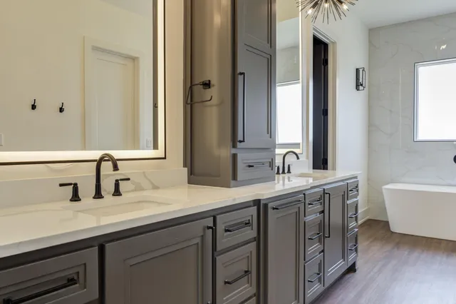 a bathroom with a sink and a toilet