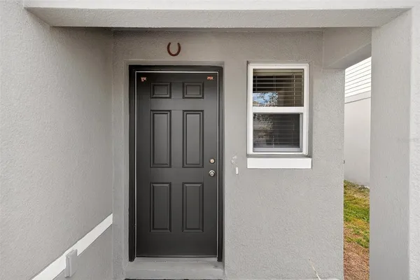 a view of front door of a house
