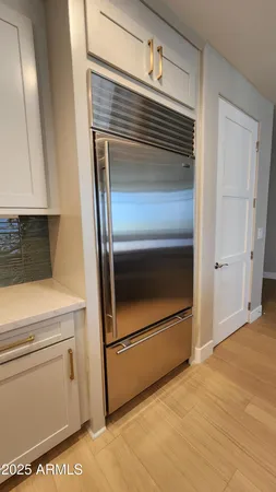 a close view of washer and dryer