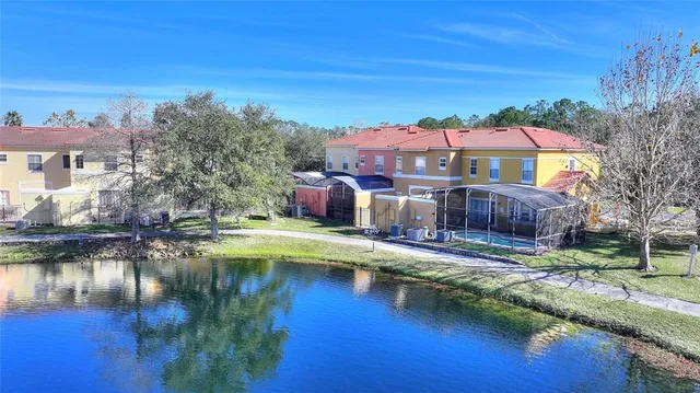 a view of city and mountain
