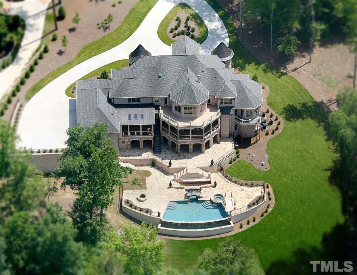 11229 Conley Cove Court Raleigh, NC 27613 - Photo 2 of 22 an aerial view of a house with a swimming pool patio and outdoor seating