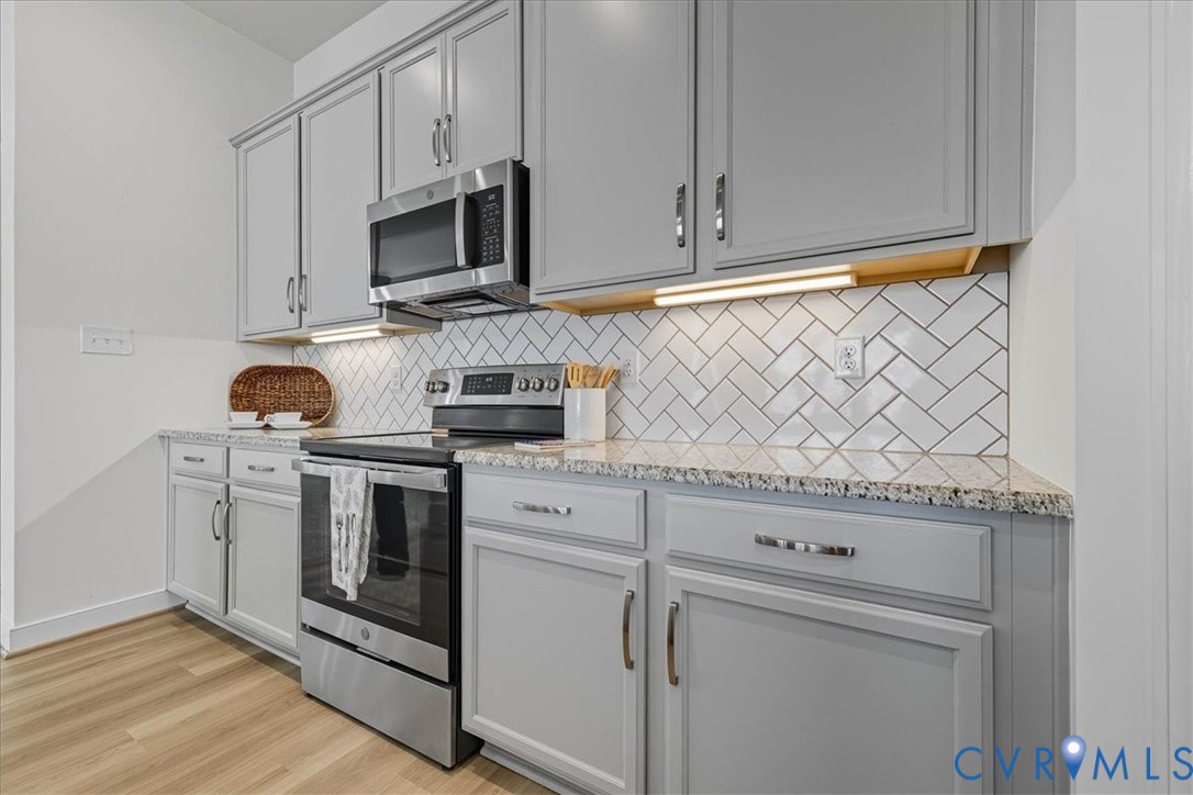1813 Twin Rivers Court Chester, VA 23836 - Photo 8 of 33 Love the tile backsplash and under-cabinet lightin