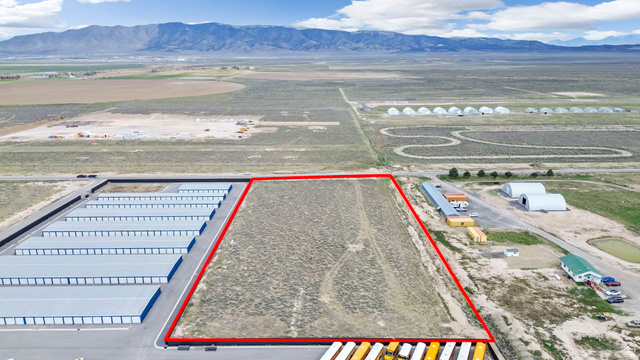 727 South Allens Rnch Road, Unit 8 Fairfield, UT 84013 - Photo 6 of 16 Aerial overview of property's location with a mountain backdrop and property boundaries highlighted