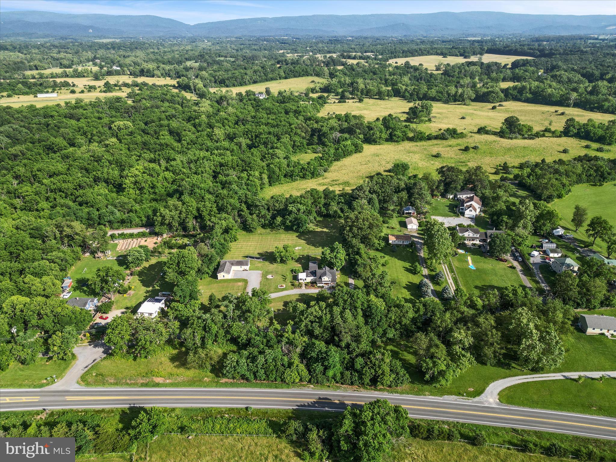 87 Old Waterloo Road Boyce, VA 22620 - Photo 67 of 76 an aerial view of a houses with a yard