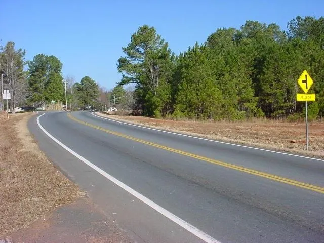 a view of a town with barn