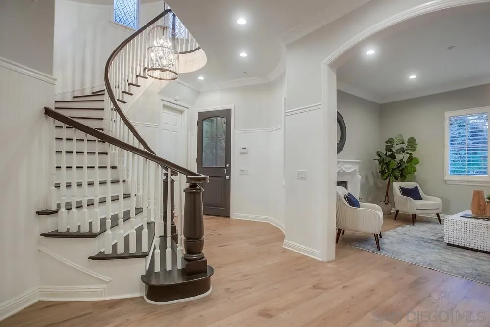 1463 Paseo De Las Flores Encinitas, CA 92024 - Photo 7 of 28 a view of entryway and hall with wooden floor