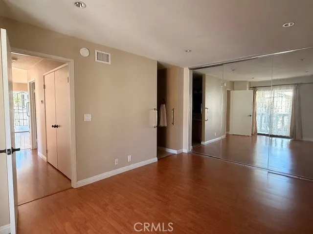 a view of an empty room and window