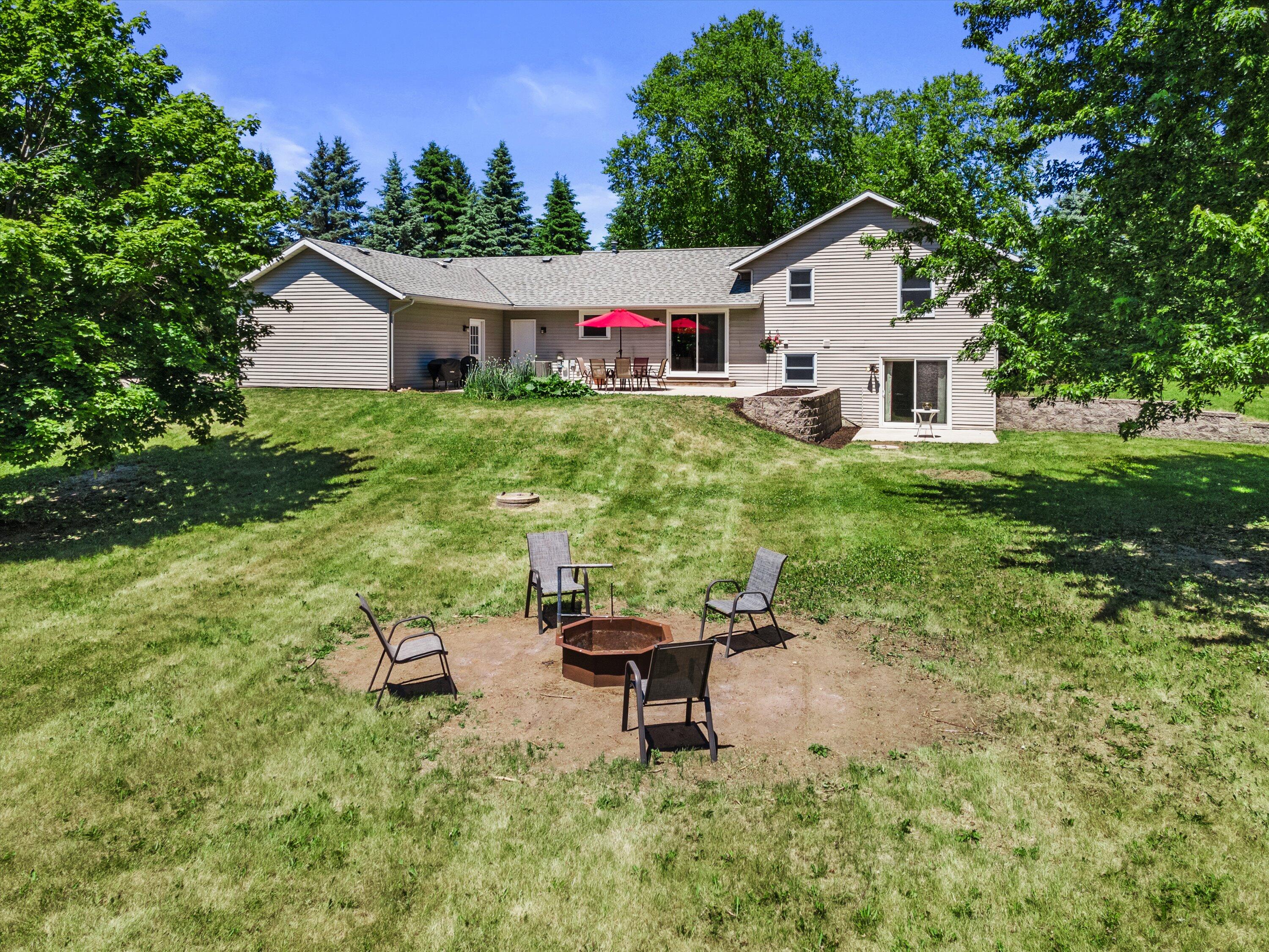 620 Prairie View Drive North Prairie, WI 53153 - Photo 12 of 52 View From Firepit Area To Patio
