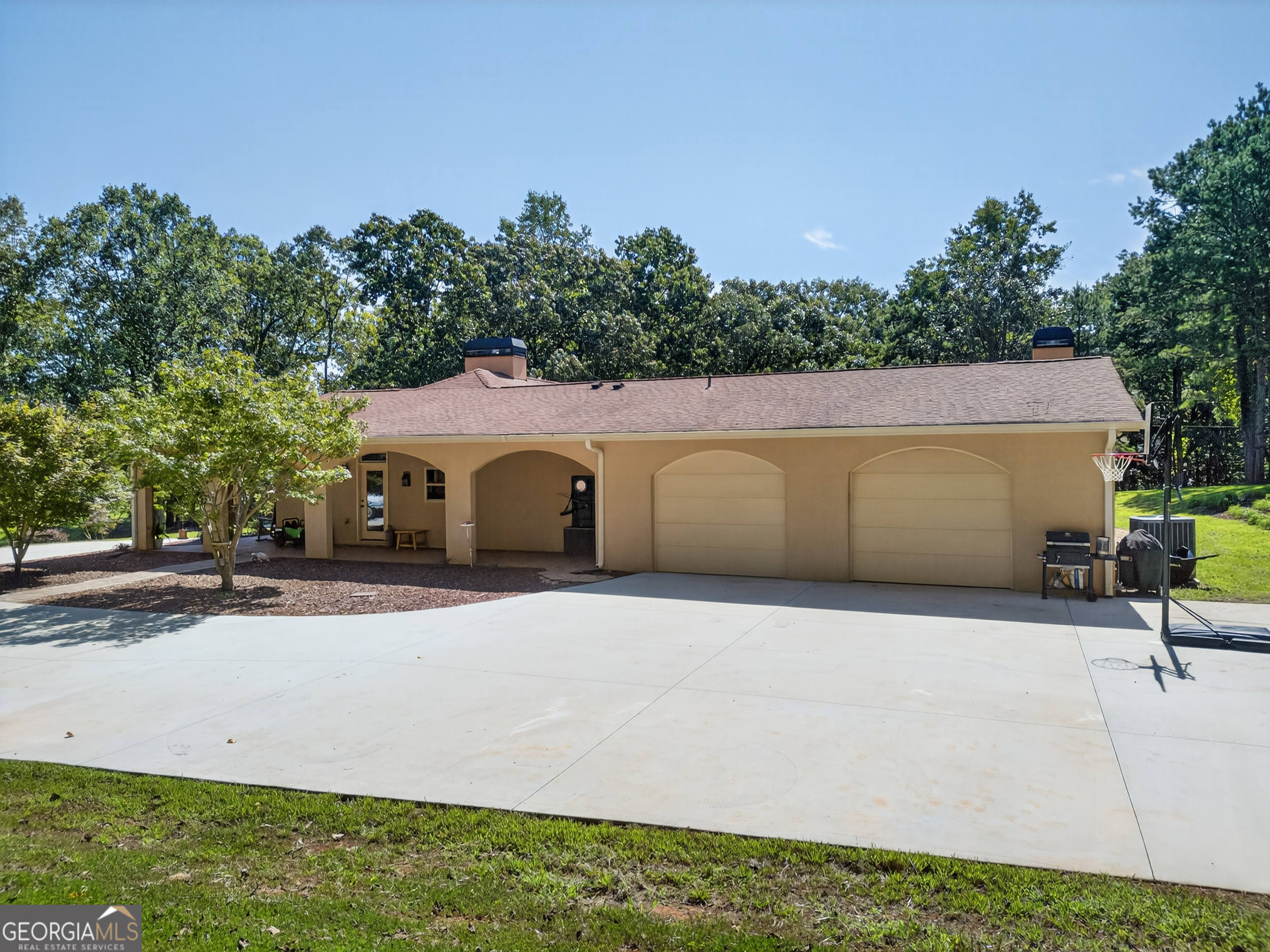 1583 Hickory Flat Road Gillsville, GA 30543 - Photo 68 of 78 a view of outdoor space yard and swimming pool