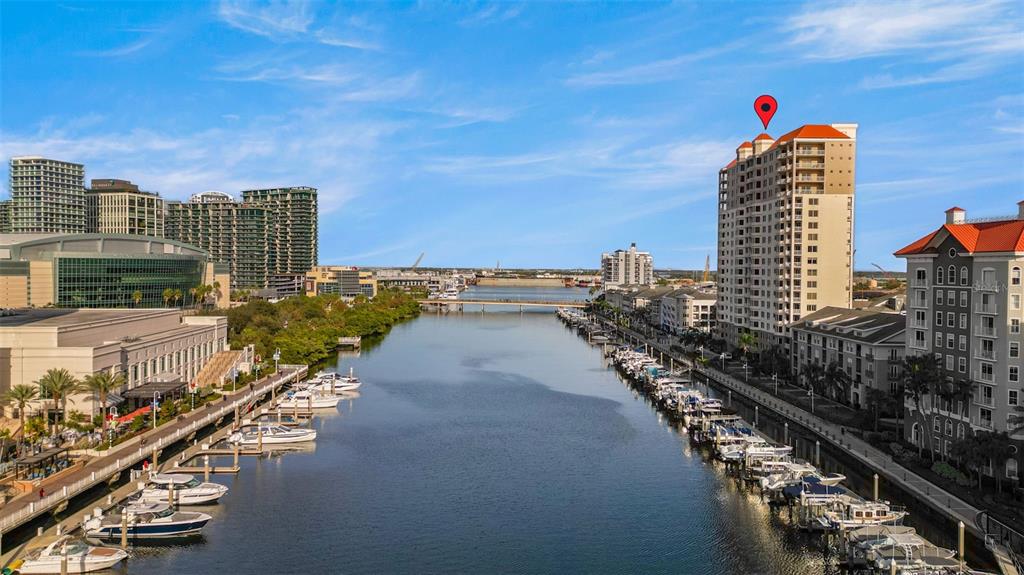 371 Channelside Walk Way, Unit 902 Tampa, FL 33602 - Photo 7 of 50 a view of a city with tall buildings
