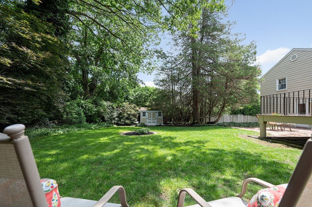 28 Wingate Road Waltham, MA 02451 - Photo 23 of 31 a backyard of a house with lots of green space