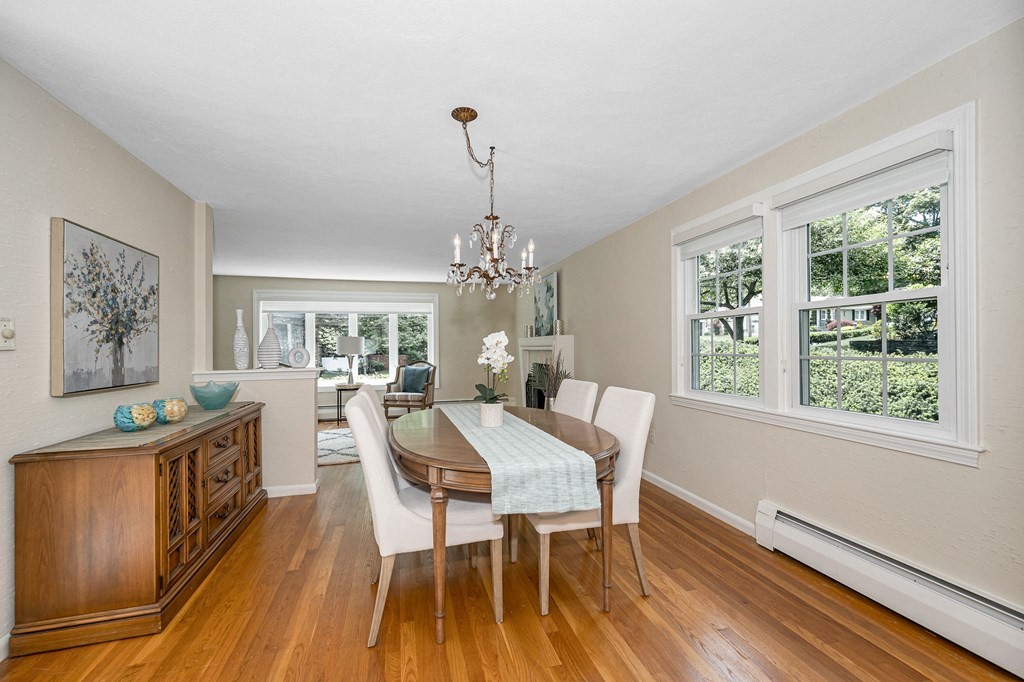 28 Wingate Road Waltham, MA 02451 - Photo 7 of 31 a view of a dining room with furniture window and outside view