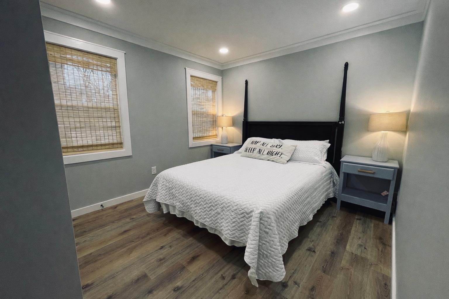 135 West 3rd Street Henderson, TN 38340 - Photo 14 of 31 Bedroom featuring dark wood finished floors, recessed lighting, and crown molding