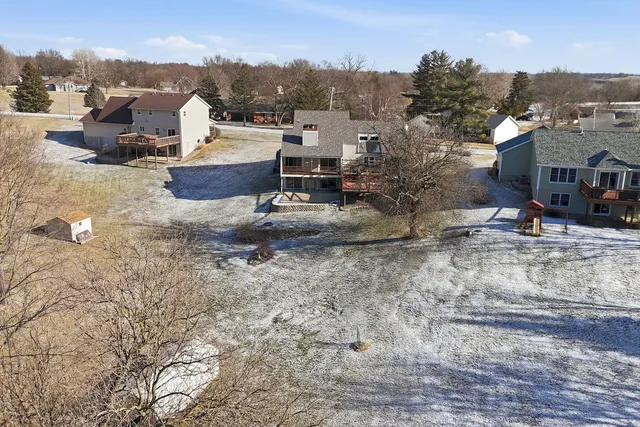 a view of a terrace with a yard