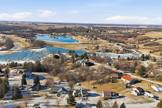 an aerial view of a city