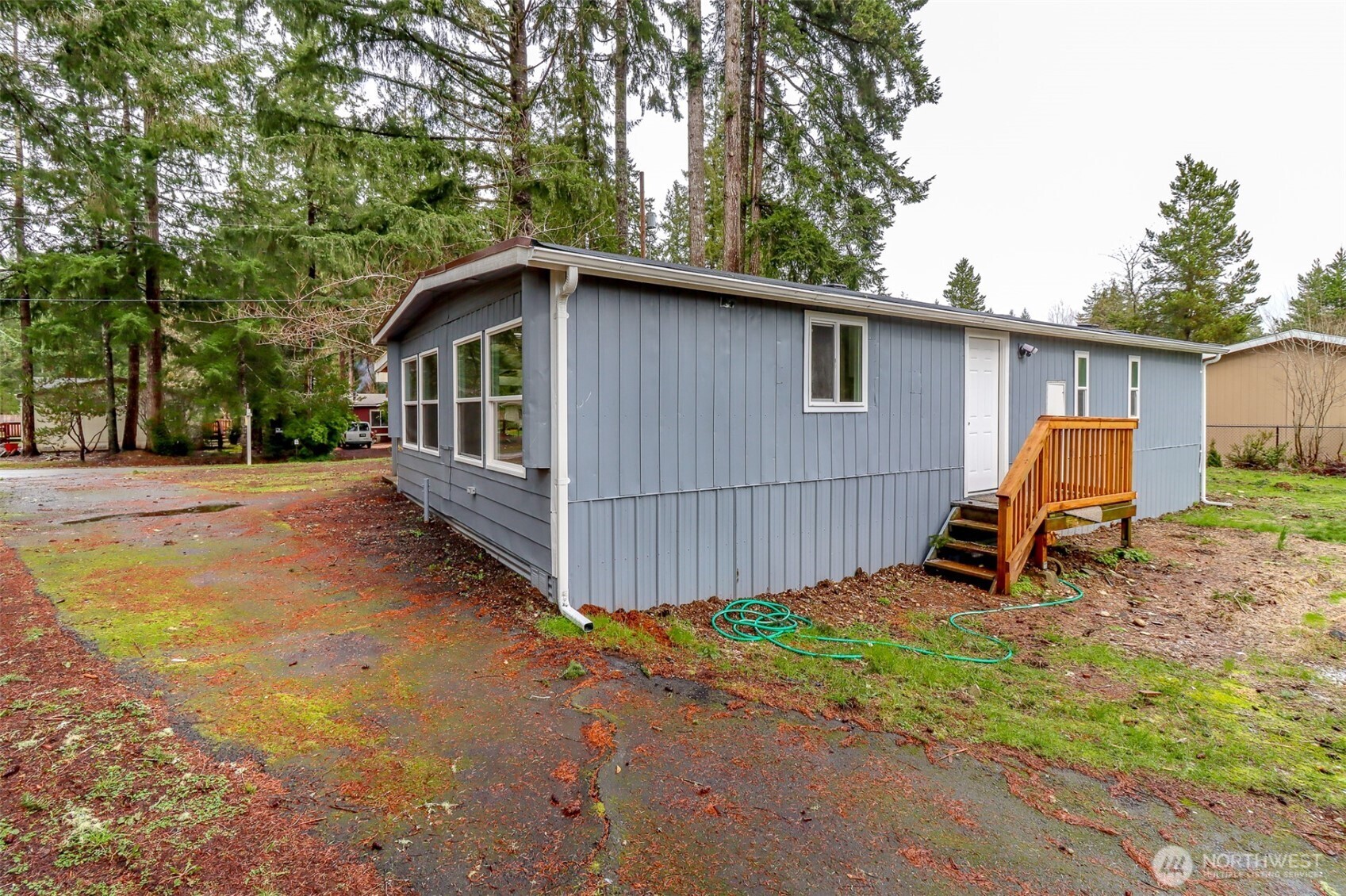 60 East Balbriggan Road Shelton, WA 98584 - Photo 2 of 10 a view of backyard with a barn and a large cactus tree