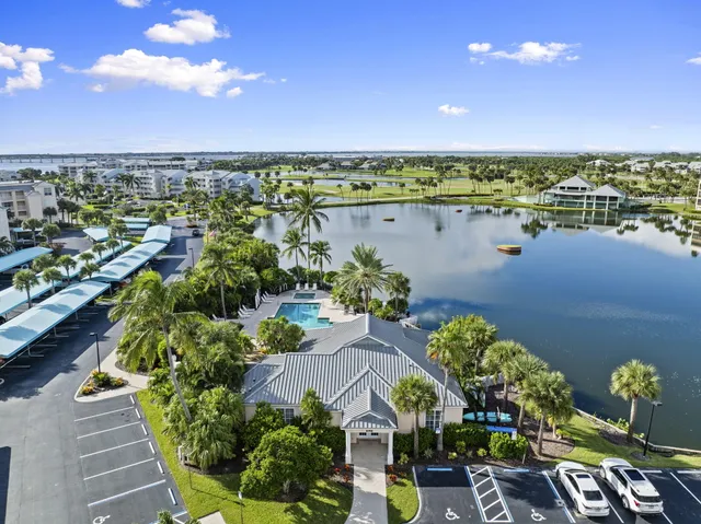 a view of a house with a lake view