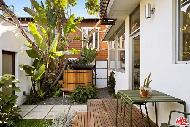 a house with view of garden