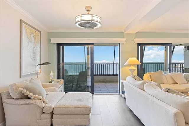 a view of an ocean and beach