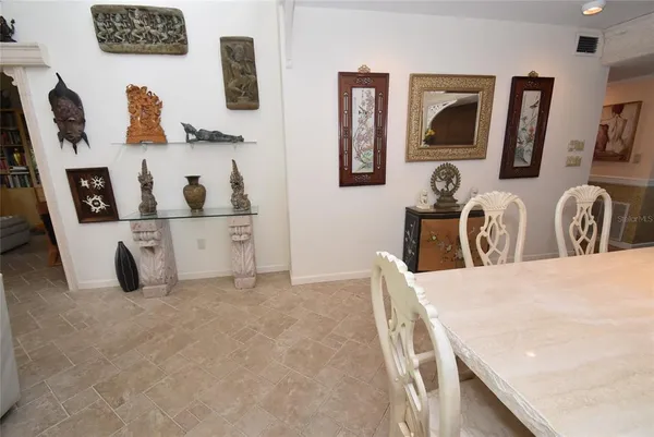 a view of a living room and with furniture