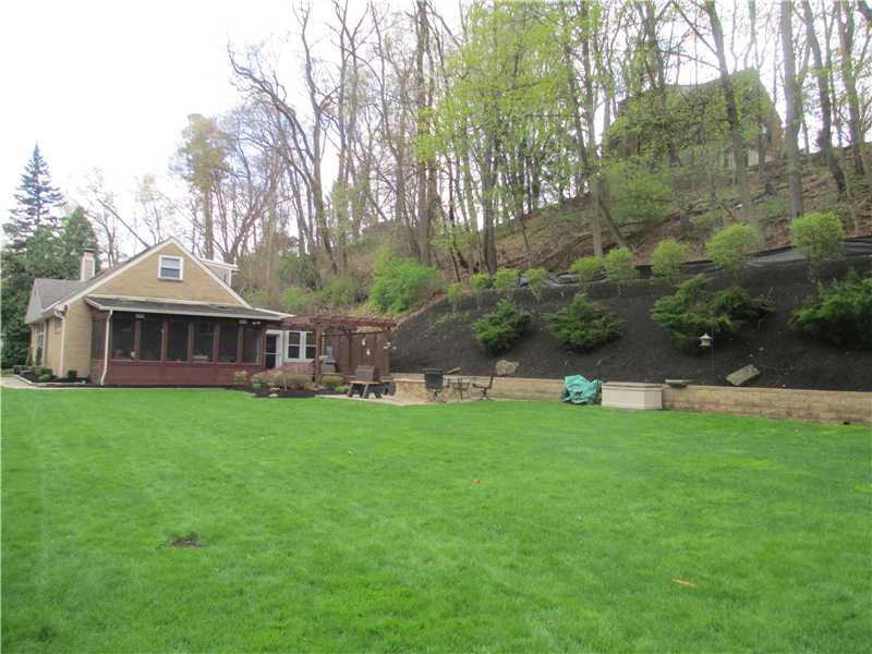 147 Three Degree Road Pittsburgh, PA 15237 - Photo 22 of 25 Exterior Back. Huge Level Yard and View Of the Screened in Porch