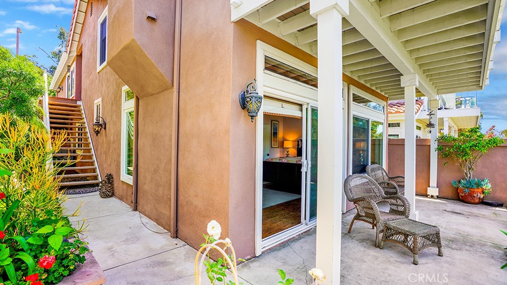 24965 Seagate Drive Dana Point, CA 92629 - Photo 38 of 44 Private stair access along exterior to covered patio