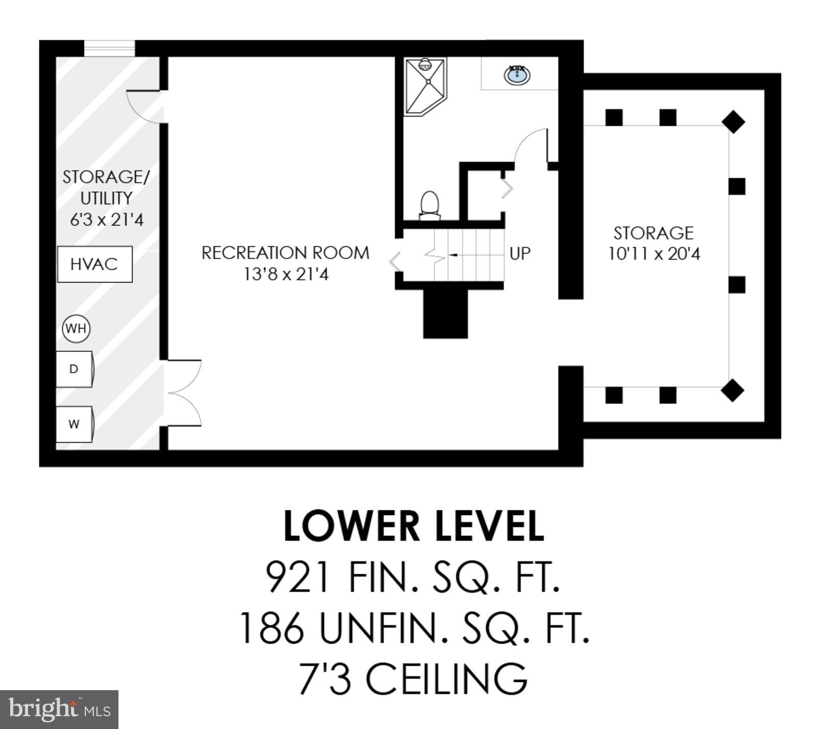 1807 Post Oak Trail Reston, VA 20191 - Photo 79 of 79 1807 Post Oak Trail Lower-Level Floor Plan