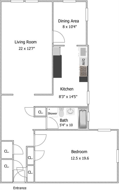 8701 Shore Road, Unit 136 Brooklyn, NY 11209 - Photo 12 of 12 Floor Plan