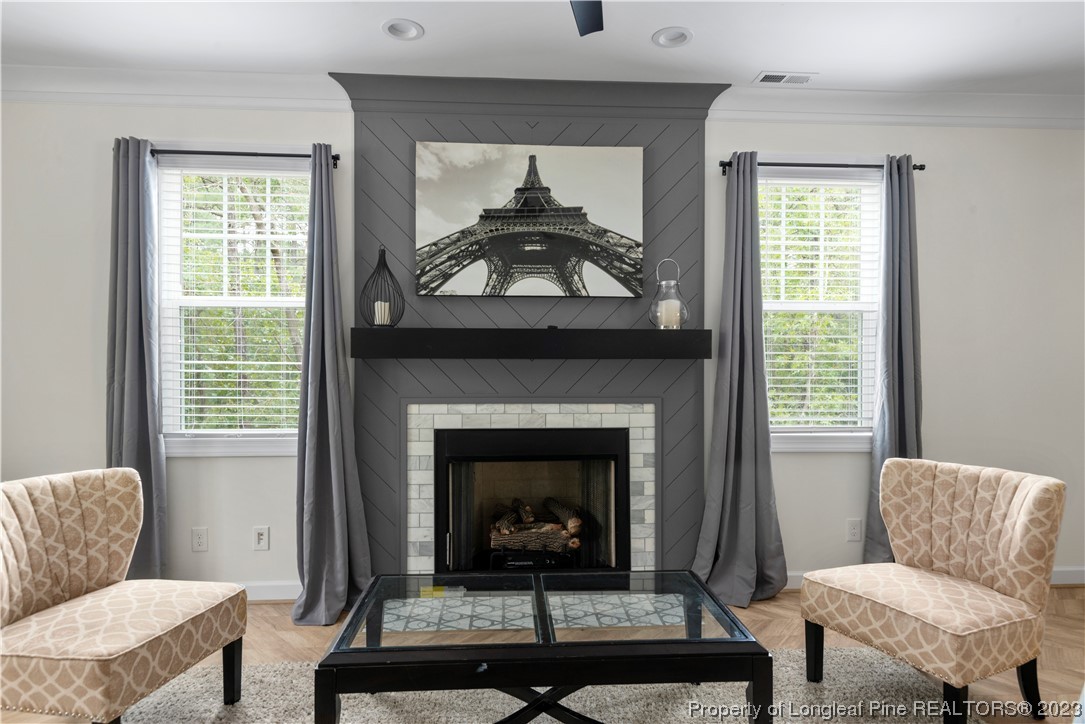 141 Sears Drive Cameron, NC 28326 - Photo 14 of 27 a living room with furniture and a fireplace