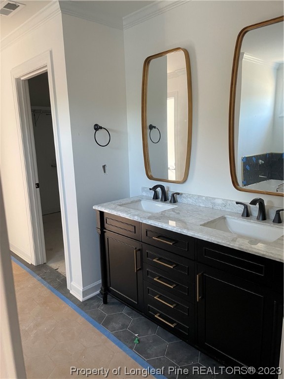 141 Sears Drive Cameron, NC 28326 - Photo 7 of 27 a bathroom with a double vanity sink and a mirror