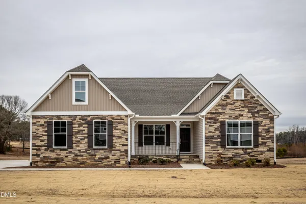 a front view of a house