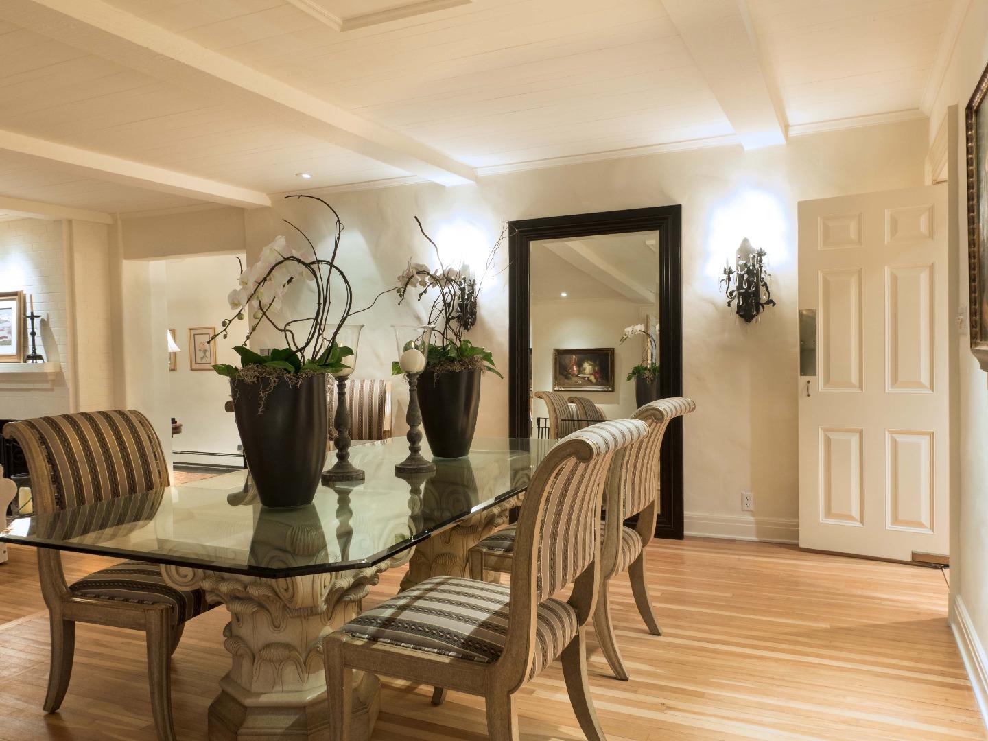 1000 Rodeo Road Pebble Beach, CA 93953 - Photo 21 of 28 a dining room with furniture and wooden floor