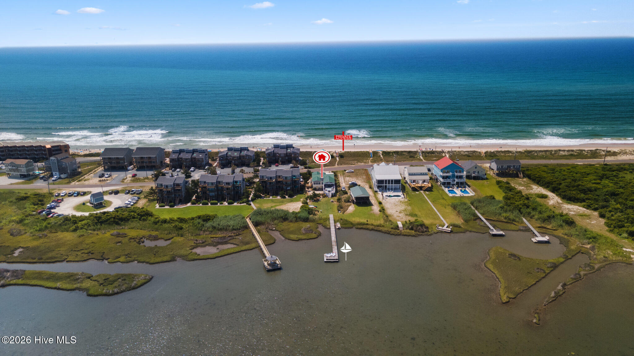 1763 New River Inlet Road North Topsail Beach, NC 28460 - Photo 3 of 106 Private Oceanfront lot and walkover conveys